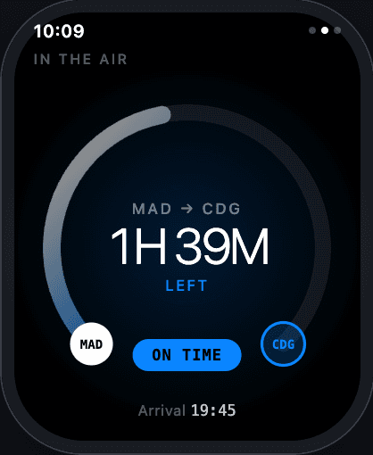 weekprint Watch Journey — in the air